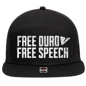 Free Pavel Durov Telegram Free Speech 7 Panel Mesh Trucker Snapback Hat