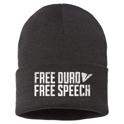 Free Pavel Durov Telegram Free Speech Sustainable Knit Beanie