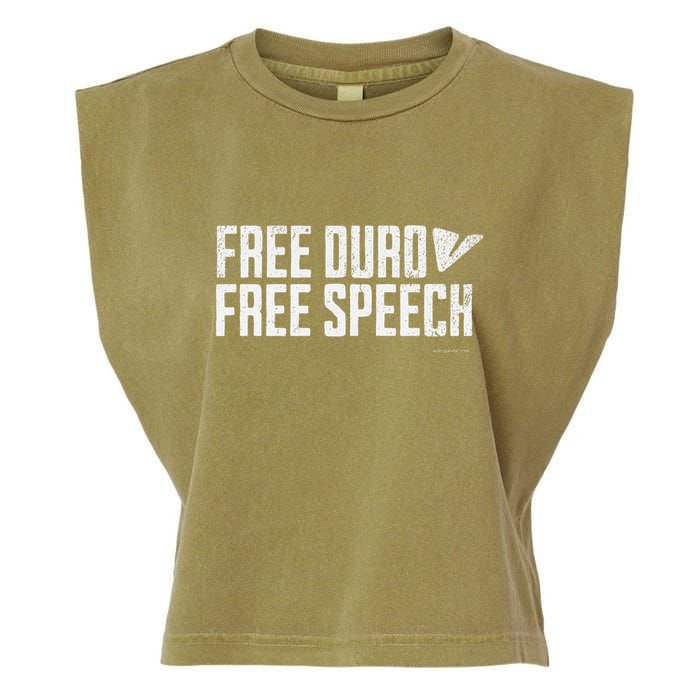Free Pavel Durov Telegram Free Speech Garment-Dyed Women's Muscle Tee