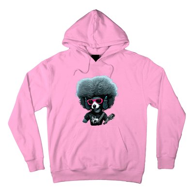 Funny Poodle Dog Miniature Poodle Toy Poodle Retro Sunset Hoodie