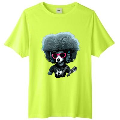 Funny Poodle Dog Miniature Poodle Toy Poodle Retro Sunset Tall Fusion ChromaSoft Performance T-Shirt