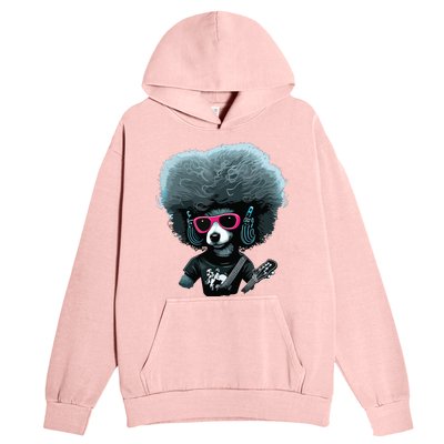 Funny Poodle Dog Miniature Poodle Toy Poodle Retro Sunset Urban Pullover Hoodie