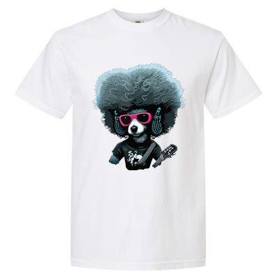 Funny Poodle Dog Miniature Poodle Toy Poodle Retro Sunset Garment-Dyed Heavyweight T-Shirt