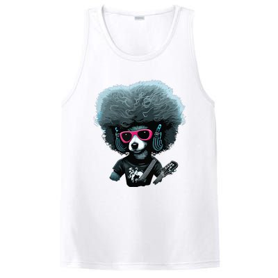 Funny Poodle Dog Miniature Poodle Toy Poodle Retro Sunset PosiCharge Competitor Tank