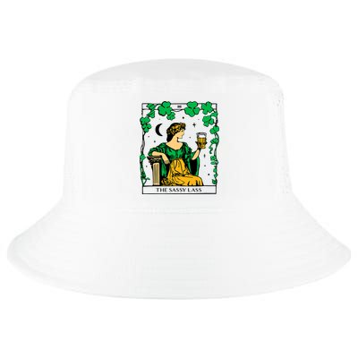 Funny PatrickS Day The Sassy Lass Tarot Card Cool Comfort Performance Bucket Hat