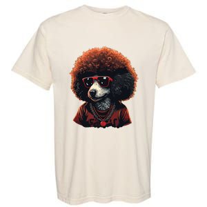 Funny Poodle Dog Miniature Poodle Toy Poodle Retro Sunset Garment-Dyed Heavyweight T-Shirt