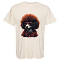 Funny Poodle Dog Miniature Poodle Toy Poodle Retro Sunset Garment-Dyed Heavyweight T-Shirt