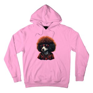 Funny Poodle Dog Miniature Poodle Toy Poodle Retro Sunset Hoodie