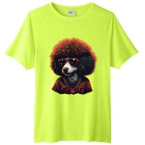 Funny Poodle Dog Miniature Poodle Toy Poodle Retro Sunset Tall Fusion ChromaSoft Performance T-Shirt