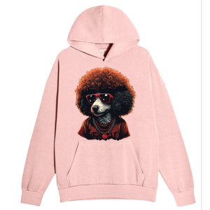 Funny Poodle Dog Miniature Poodle Toy Poodle Retro Sunset Urban Pullover Hoodie