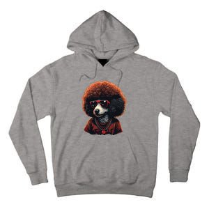 Funny Poodle Dog Miniature Poodle Toy Poodle Retro Sunset Tall Hoodie