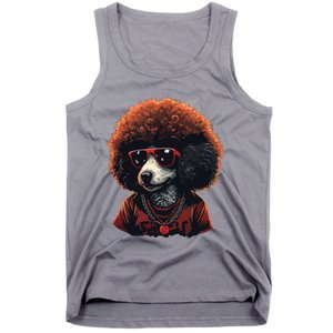 Funny Poodle Dog Miniature Poodle Toy Poodle Retro Sunset Tank Top