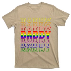 Funny Pride Daddy Proud Gay Lesbian LGBT Gift Fathers Day T-Shirt