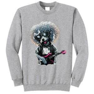 Funny Poodle Dog Miniature Poodle Toy Poodle Retro Sunset Tall Sweatshirt