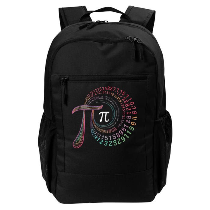 Funny Pi Day Spiral Colorful Design for Math Lovers Daily Commute Backpack