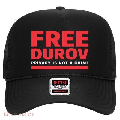 Free Pavel Durov High Crown Mesh Back Trucker Hat