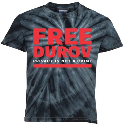 Free Pavel Durov Kids Tie-Dye T-Shirt