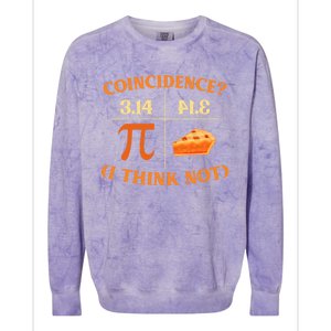 Funny Pi Day Match Teacher Geek Science Funny Gift Colorblast Crewneck Sweatshirt