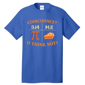 Funny Pi Day Match Teacher Geek Science Funny Gift Tall T-Shirt