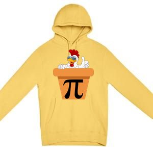 Funny Pi Day 2024 Chicken Pot Pi Day 3.14 Pi Math Day Premium Pullover Hoodie