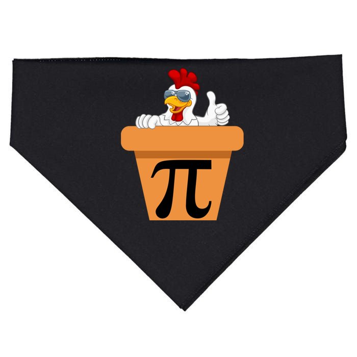 Funny Pi Day 2024 Chicken Pot Pi Day 3.14 Pi Math Day USA-Made Doggie Bandana