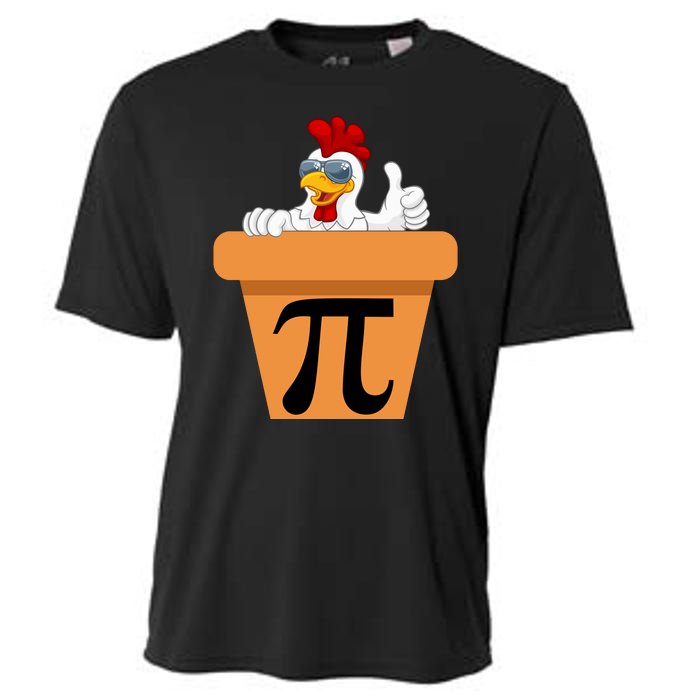 Funny Pi Day 2024 Chicken Pot Pi Day 3.14 Pi Math Day Cooling Performance Crew T-Shirt