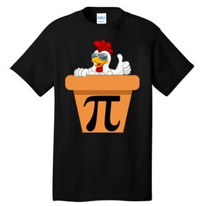 Funny Pi Day 2024 Chicken Pot Pi Day 3.14 Pi Math Day Tall T-Shirt