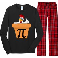 Funny Pi Day 2024 Chicken Pot Pi Day 3.14 Pi Math Day Long Sleeve Pajama Set