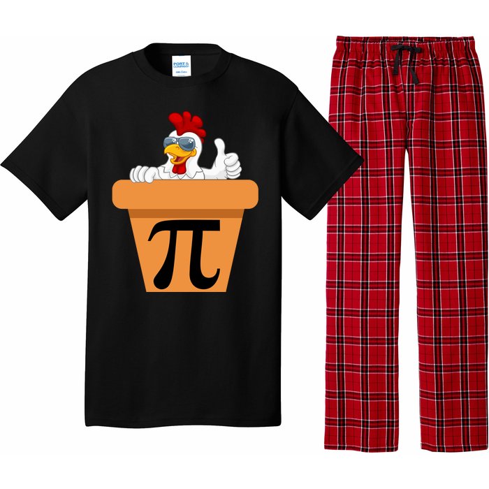 Funny Pi Day 2024 Chicken Pot Pi Day 3.14 Pi Math Day Pajama Set