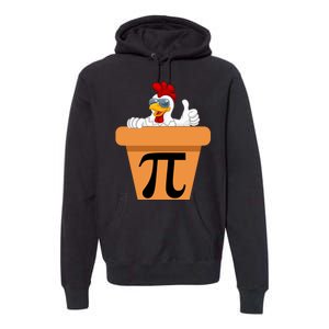 Funny Pi Day 2024 Chicken Pot Pi Day 3.14 Pi Math Day Premium Hoodie