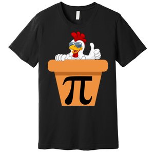 Funny Pi Day 2024 Chicken Pot Pi Day 3.14 Pi Math Day Premium T-Shirt