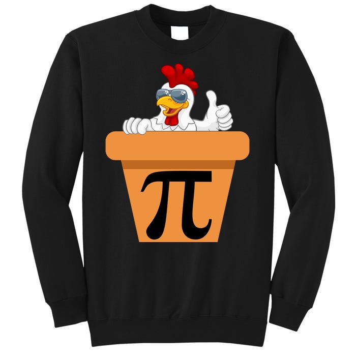 Funny Pi Day 2024 Chicken Pot Pi Day 3.14 Pi Math Day Tall Sweatshirt