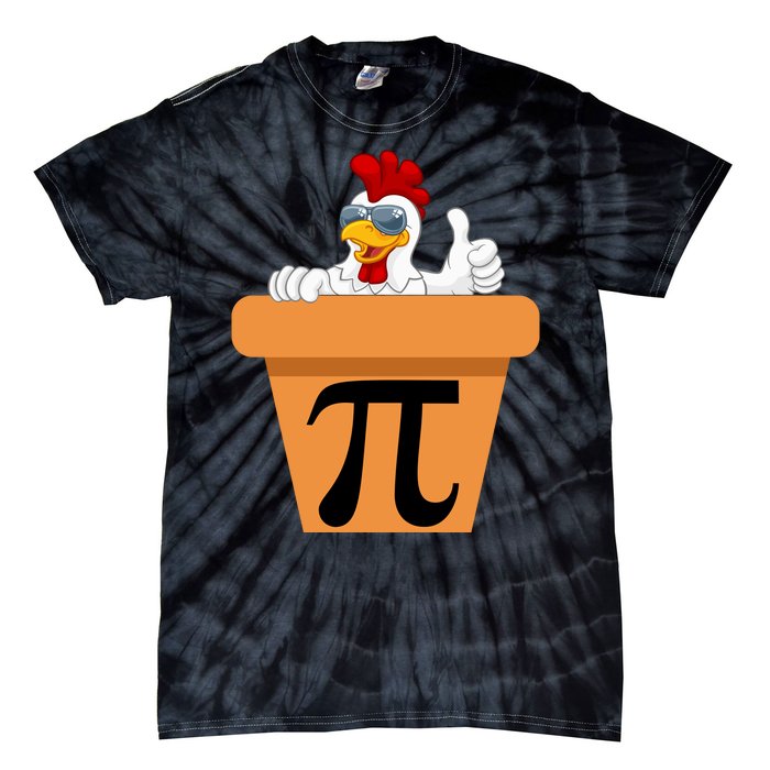 Funny Pi Day 2024 Chicken Pot Pi Day 3.14 Pi Math Day Tie-Dye T-Shirt