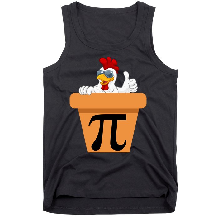 Funny Pi Day 2024 Chicken Pot Pi Day 3.14 Pi Math Day Tank Top