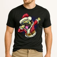 Funny Pug Dabbing Santa Claus Cooling Performance Crew T-Shirt