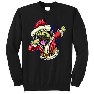 Funny Pug Dabbing Santa Claus Sweatshirt