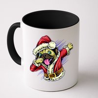 Funny Pug Dabbing Santa Claus Mug