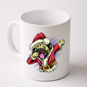 Funny Pug Dabbing Santa Claus Coffee Mug