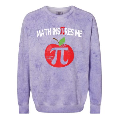 Funny Pi Day Symbol Math Nerds Tee Gift Colorblast Crewneck Sweatshirt