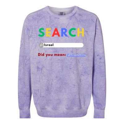 Free Palestine Did You Mean Palestine Gift Colorblast Crewneck Sweatshirt