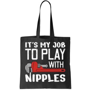 Funny Plumbing Design For Plumber Pipefitter Steamfitter Tote Bag