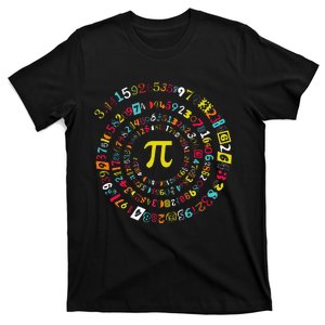 Funny Pi Day Spiral Pi Math For Pi Day 3.14 T-Shirt