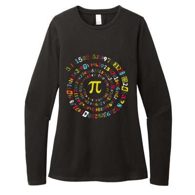 Funny Pi Day Spiral Pi Math For Pi Day 3.14 Womens CVC Long Sleeve Shirt