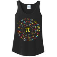 Funny Pi Day Spiral Pi Math For Pi Day 3.14 Ladies Essential Tank