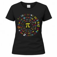 Funny Pi Day Spiral Pi Math For Pi Day 3.14 Women's T-Shirt