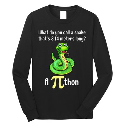 Funny Pi day Puns Pithon Math Teacher Jokes Long Sleeve Shirt