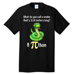 Funny Pi day Puns Pithon Math Teacher Jokes Tall T-Shirt