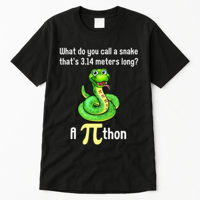 Funny Pi day Puns Pithon Math Teacher Jokes Tall T-Shirt