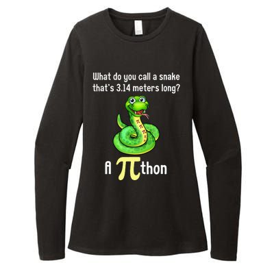 Funny Pi day Puns Pithon Math Teacher Jokes Womens CVC Long Sleeve Shirt