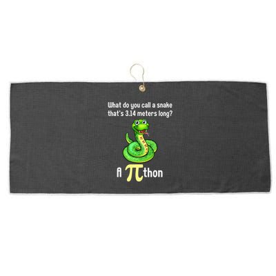 Funny Pi day Puns Pithon Math Teacher Jokes Large Microfiber Waffle Golf Towel